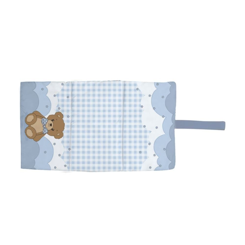 Trocador de Fraldas para Bebê Impermeável Havan Baby - Urso Azul
