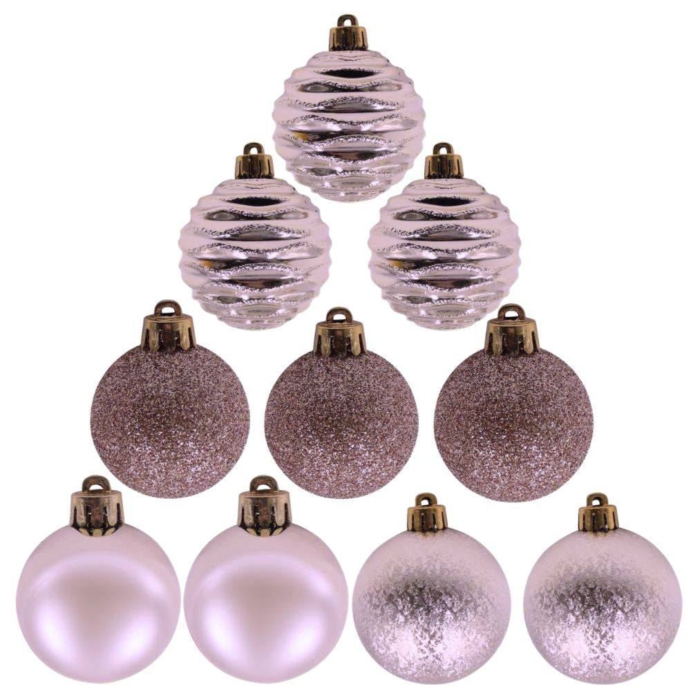Tubo de Bola Natal 6Cm 10 Unidades Havan Casa - Rose
